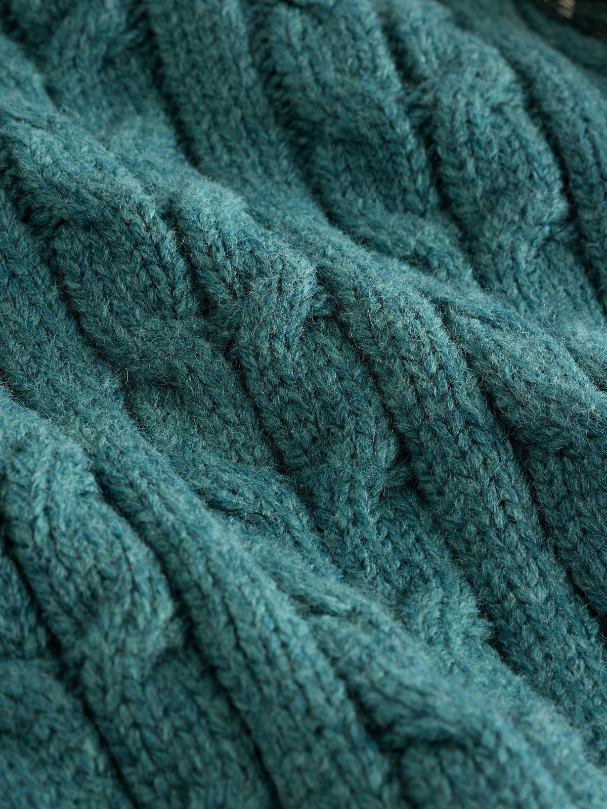 Dsiney Kidz - Dark Teal Blue Cable Knit Crew Neck Jumper (3mths-7yrs) image 7