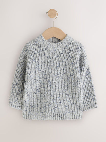 Dsiney Kidz - Grey Twist Knitted Crew Neck Jumper (3mths-7yrs) image 5