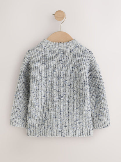 Dsiney Kidz - Grey Twist Knitted Crew Neck Jumper (3mths-7yrs) image 6
