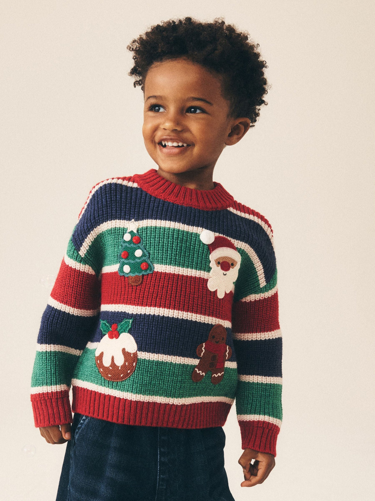 Multi Christmas Crew Neck Jumper (3mths-10yrs) - image 1