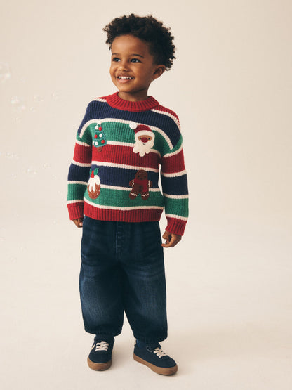 Multi Christmas Crew Neck Jumper (3mths-10yrs) - image 2