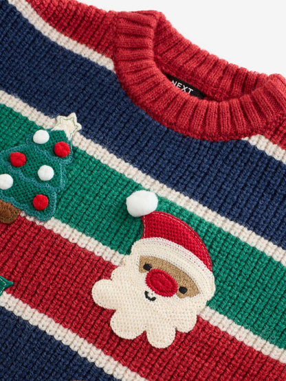 Multi Christmas Crew Neck Jumper (3mths-10yrs) - image 6