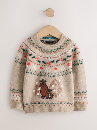 Ecru Gruffalo Christmas Crew Neck Jumper (3mths-7yrs) - image 6
