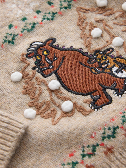 Ecru Gruffalo Christmas Crew Neck Jumper (3mths-7yrs) - image 9