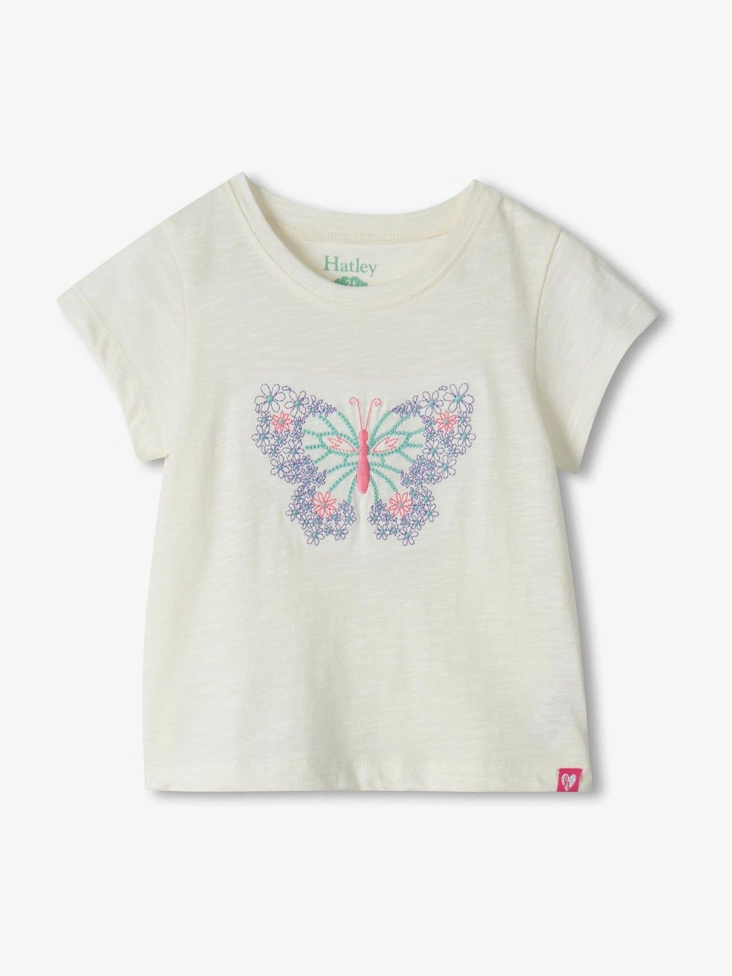 Hatley Natural Butterfly T-Shirt And Leggings Set image 3