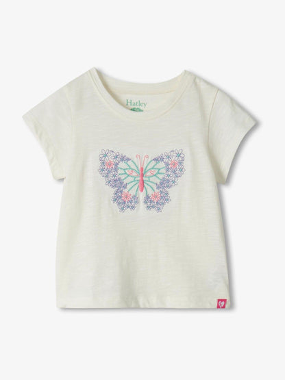 Hatley Natural Butterfly T-Shirt And Leggings Set image 3