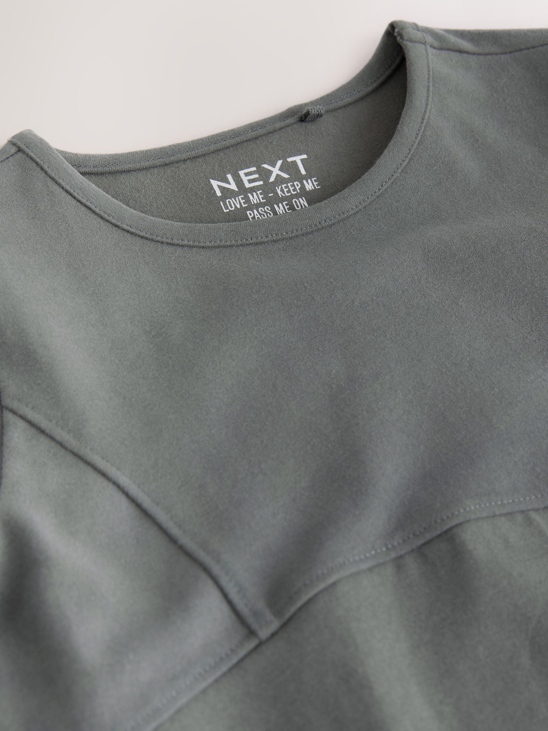 Dsiney Kidz - Grey Long Sleeve Seam Detail Top (3-16yrs) image 8