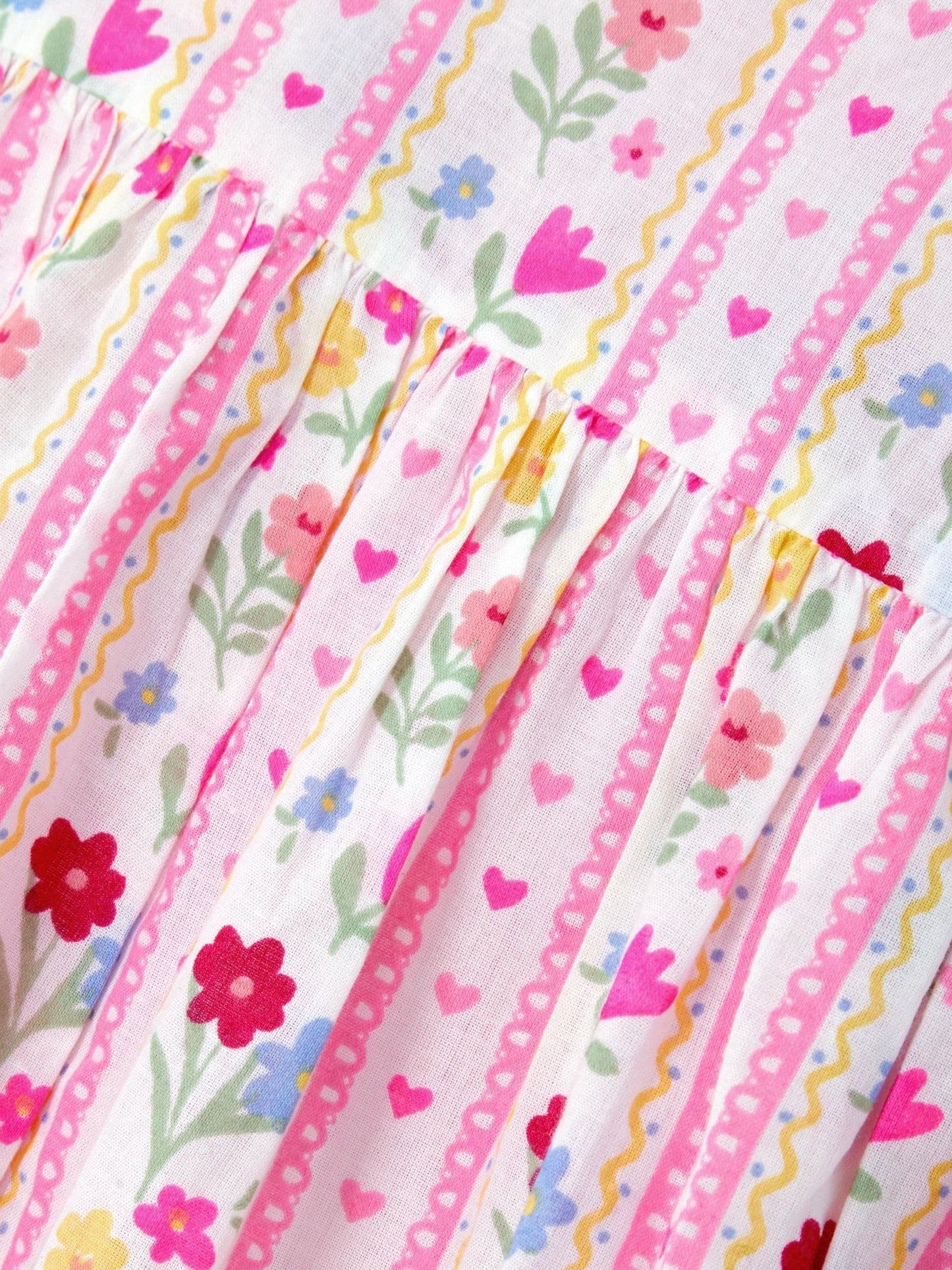 Angels By Accessorize Pink Sleeveless Floral Print Dress image 3