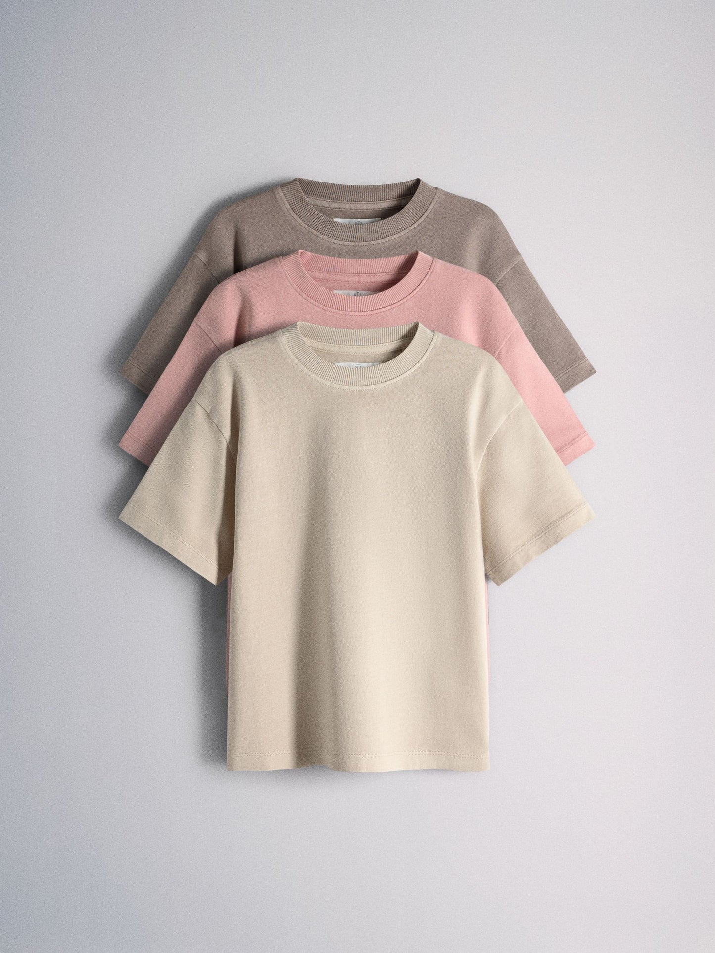 Dsiney Kidz - The Set 3 Pack Short Sleeve Washed T-Shirts Brown/Pink image 1