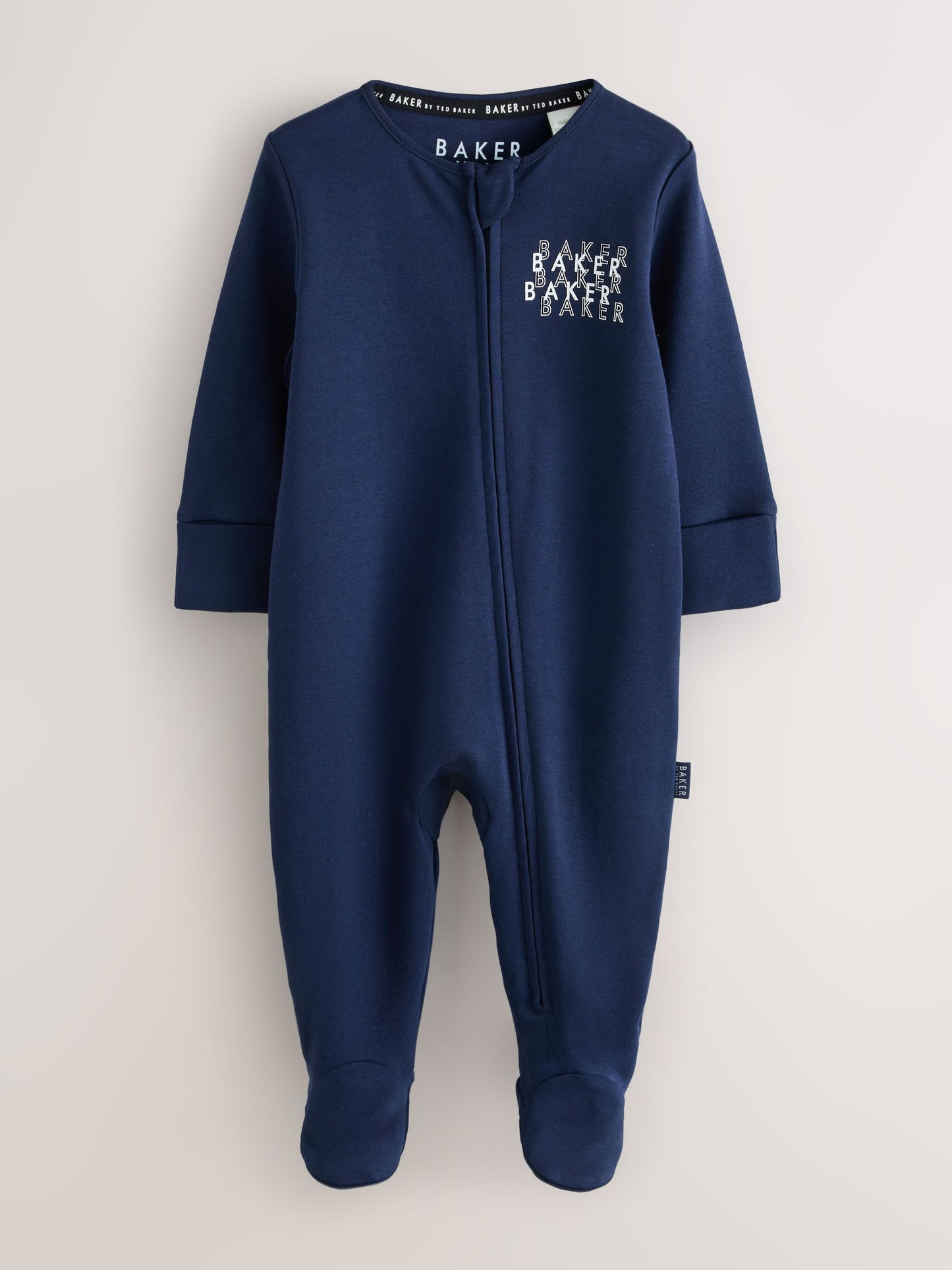 Baker by Ted Baker Blue Baker by Ted Baker 3 Pack Sleepsuits image 3