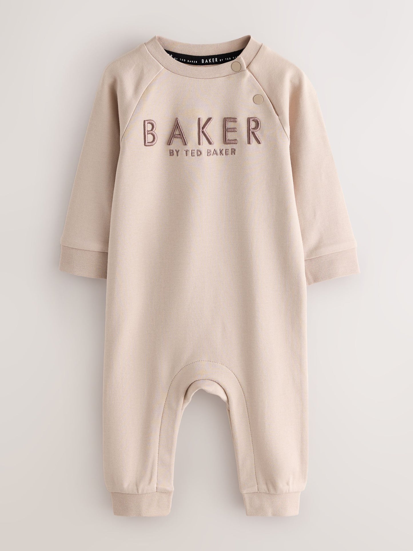 Baker by Ted Baker Green/Ecru Romper and Hat 3 Piece Set image 4