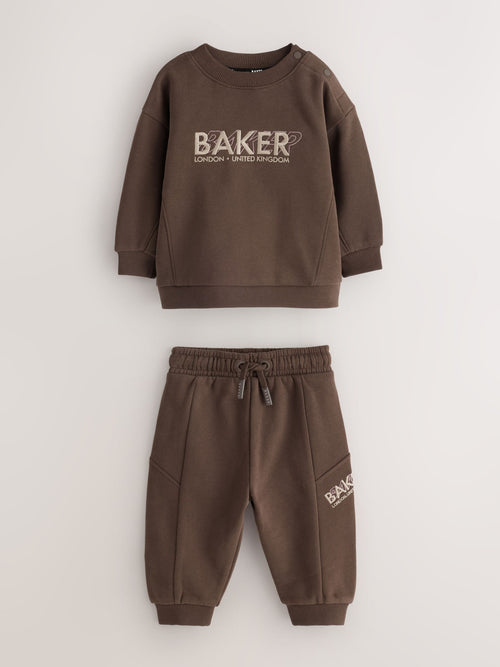 Dsiney Kidz - Baker by Ted Baker Brown Sweatshirt and Joggers Set image 1