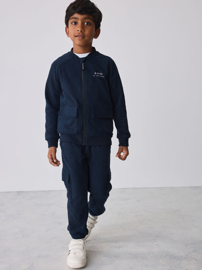 Baker by Ted Baker Navy Bomber Jacket, T-Shirt and Joggers Set - image 1
