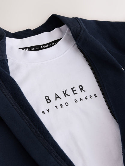Baker by Ted Baker Navy Bomber Jacket, T-Shirt and Joggers Set - image 11