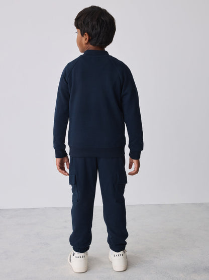 Baker by Ted Baker Navy Bomber Jacket, T-Shirt and Joggers Set - image 2
