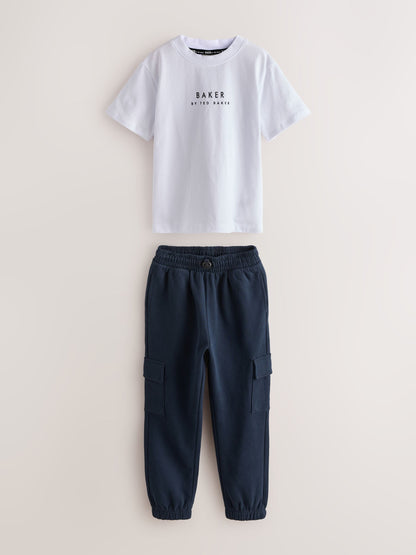 Baker by Ted Baker Navy Bomber Jacket, T-Shirt and Joggers Set - image 8