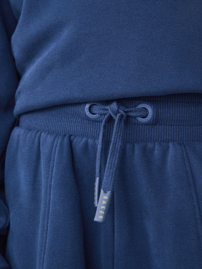 Dsiney Kidz - Baker by Ted Baker Blue Baker by Ted Baker Oversized Sweatshirt and Wide Leg Joggers Set image 7