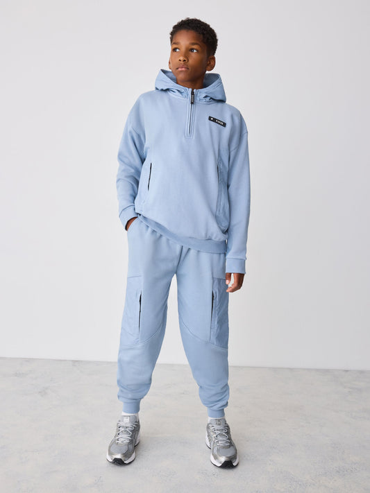 Baker by Ted Baker Blue Oversized Blue Funnel Neck Hoodie and Joggers Set - image 1