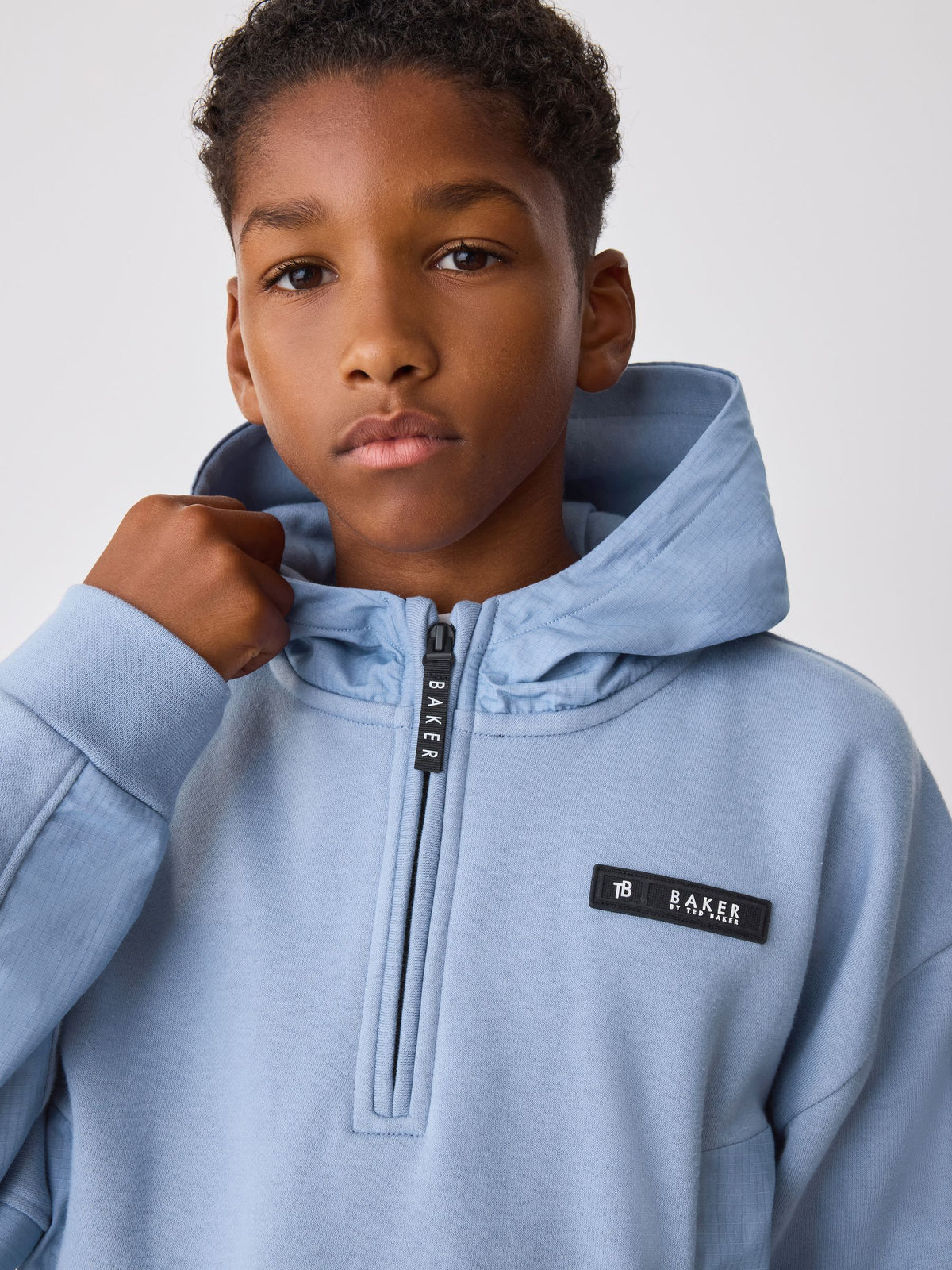 Baker by Ted Baker Blue Oversized Blue Funnel Neck Hoodie and Joggers Set - image 4