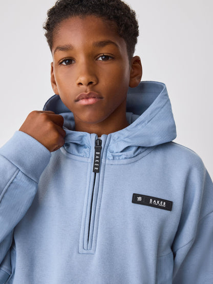 Baker by Ted Baker Blue Oversized Blue Funnel Neck Hoodie and Joggers Set - image 4