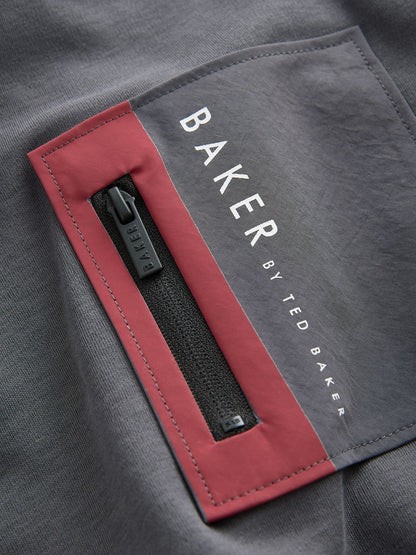 Dsiney Kidz - Baker by Ted Baker Blue/Grey Pocket T-Shirts 2 Pack image 8