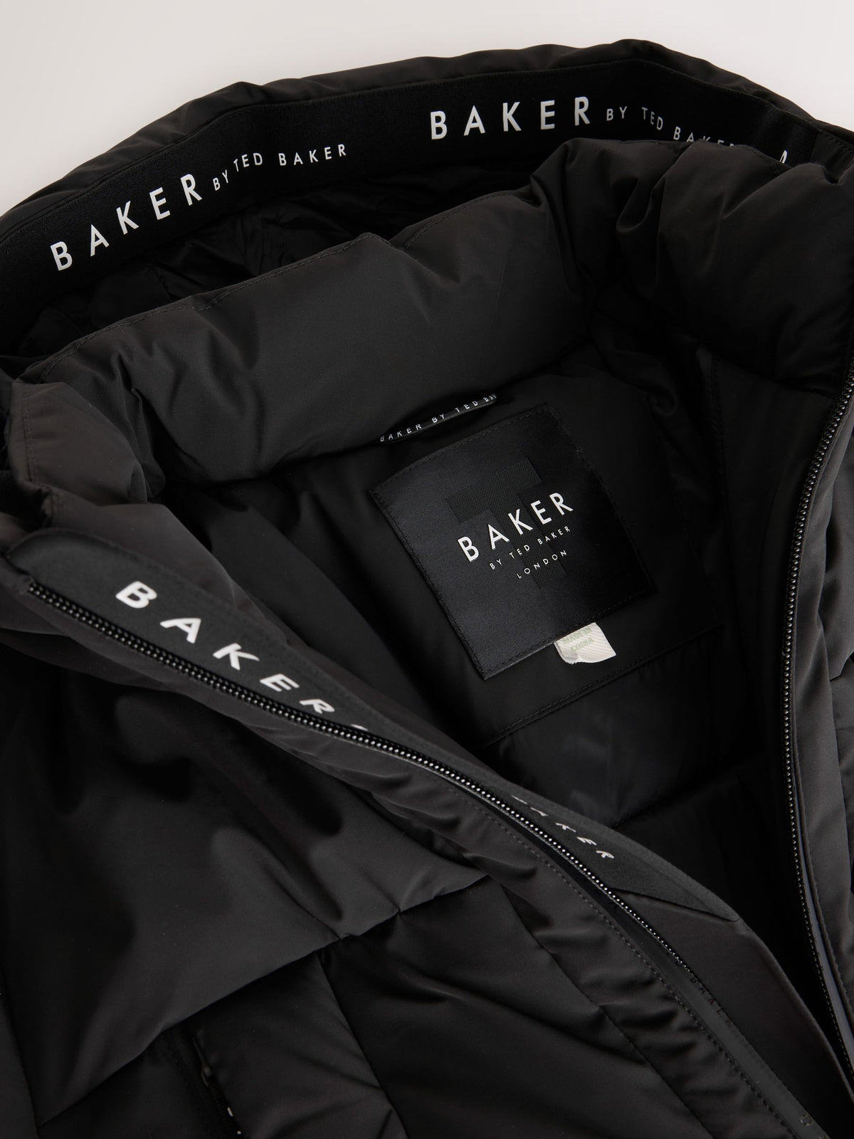 Baker by Ted Baker Black Shower Resistant Longline Padded Coat - image 14