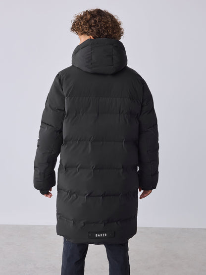 Baker by Ted Baker Black Shower Resistant Longline Padded Coat - image 2