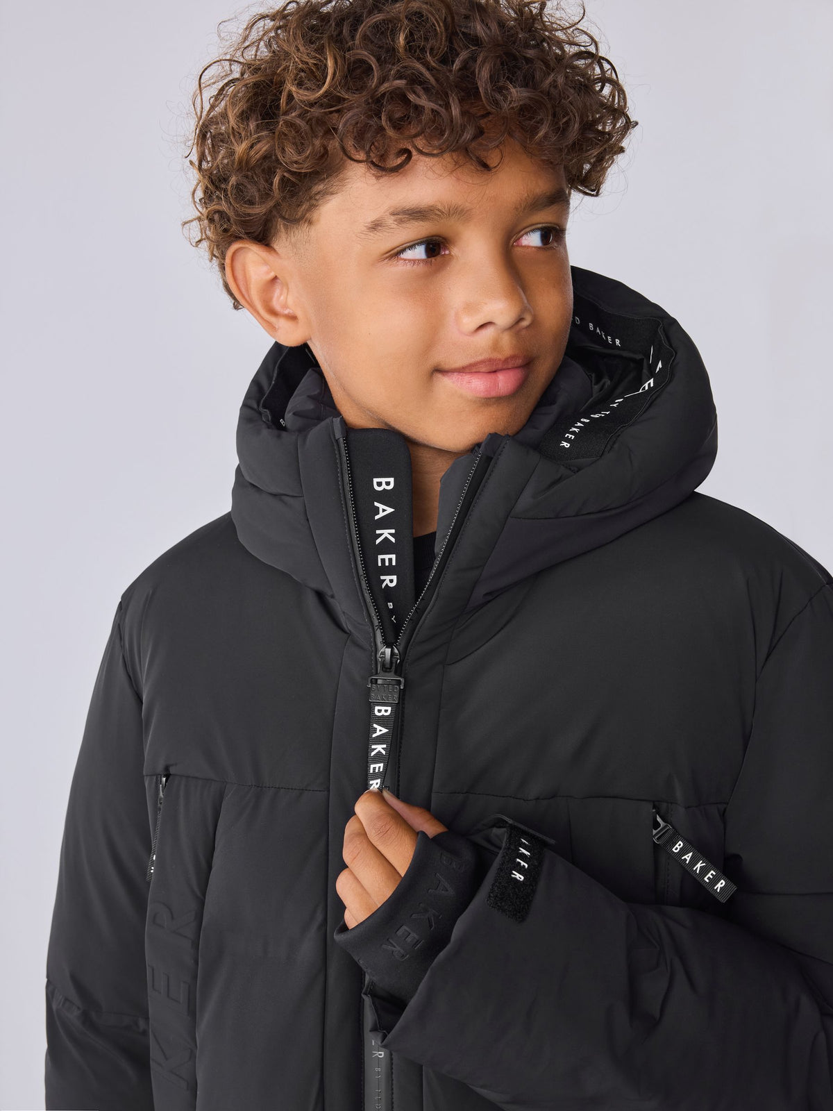 Baker by Ted Baker Black Shower Resistant Longline Padded Coat - image 3