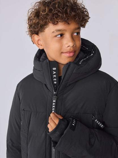 Baker by Ted Baker Black Shower Resistant Longline Padded Coat - image 3