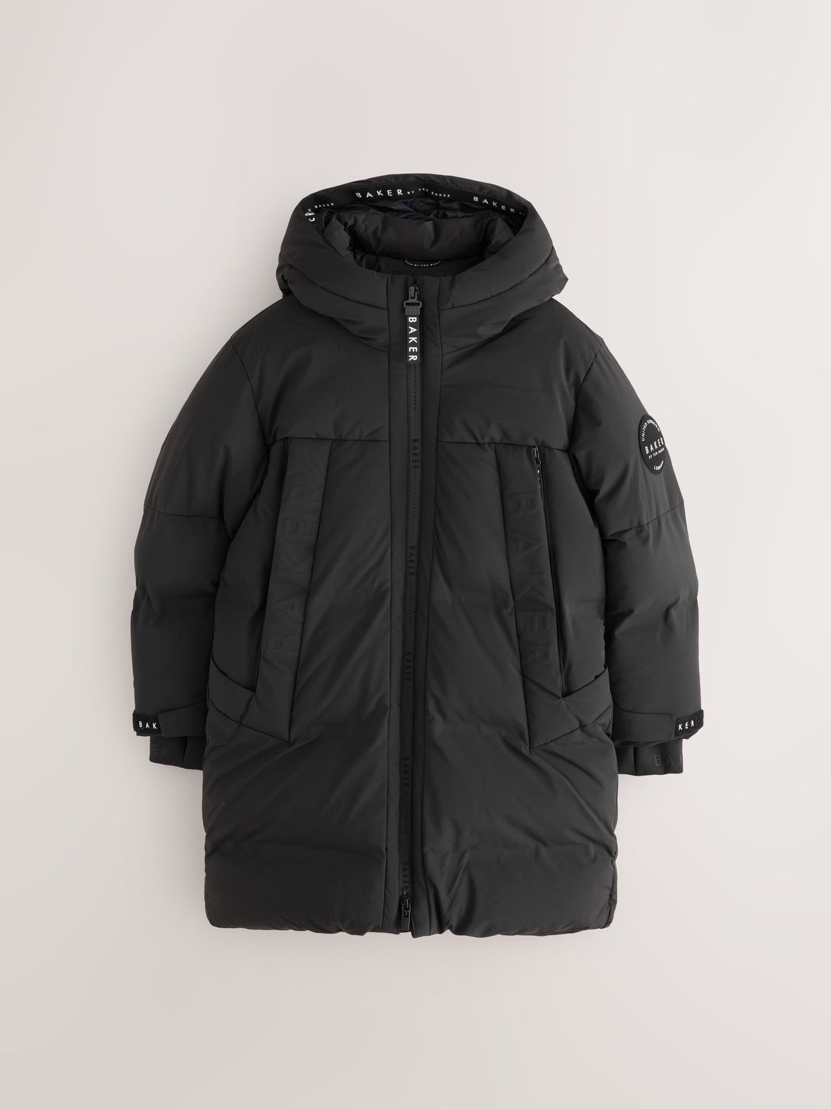 Baker by Ted Baker Black Shower Resistant Longline Padded Coat - image 6