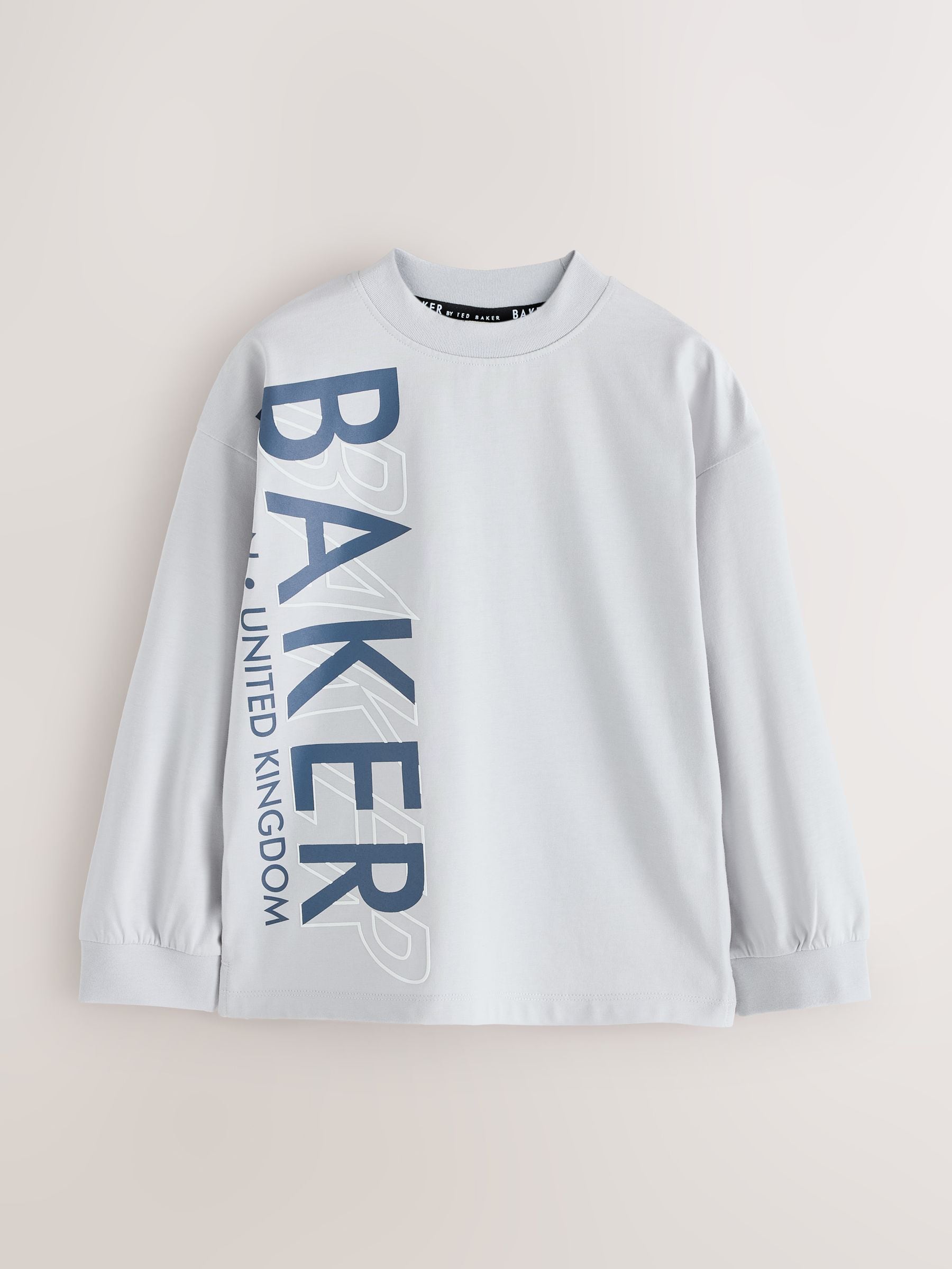 Dsiney Kidz - Baker by Ted Baker Blue/Grey/Pink 3 Pack Long Sleeve Graphic T-Shirts image 2