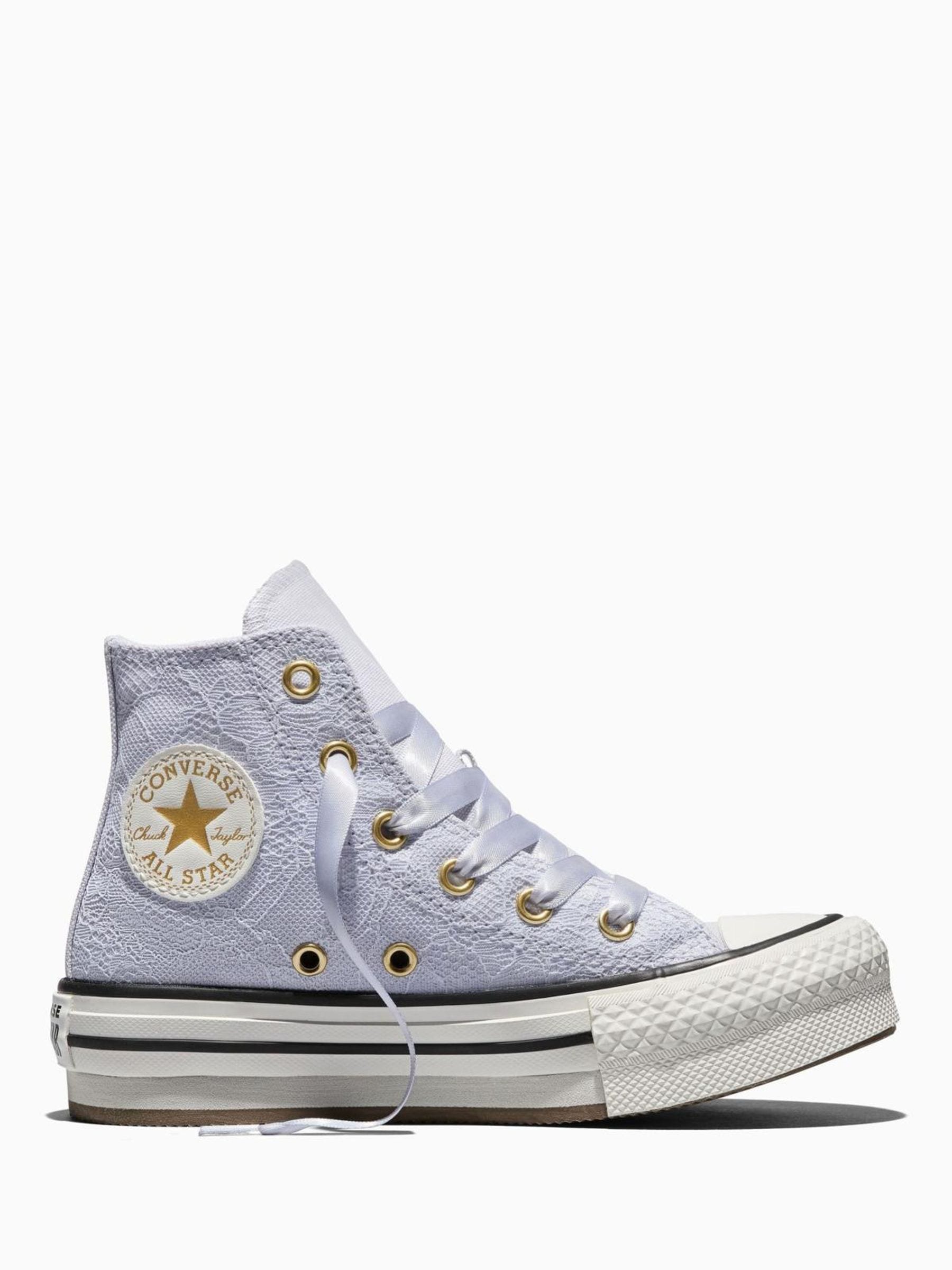 Converse Purple Chuck Taylor All Star Lift Platform Trainers image 1