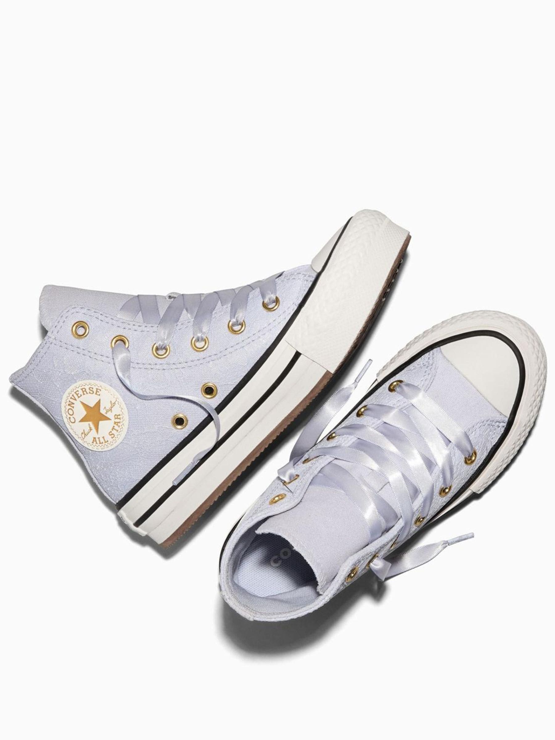 Converse Purple Chuck Taylor All Star Lift Platform Trainers image 5