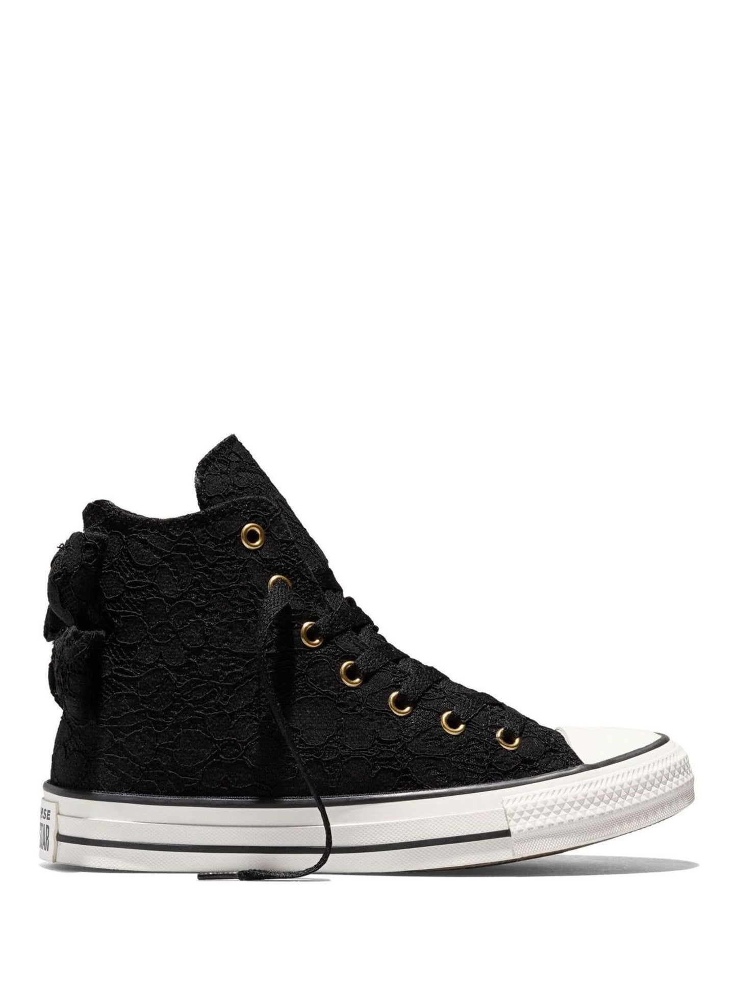Converse Black Chuck Taylor All Star Bows and Lace High Trainers image 2