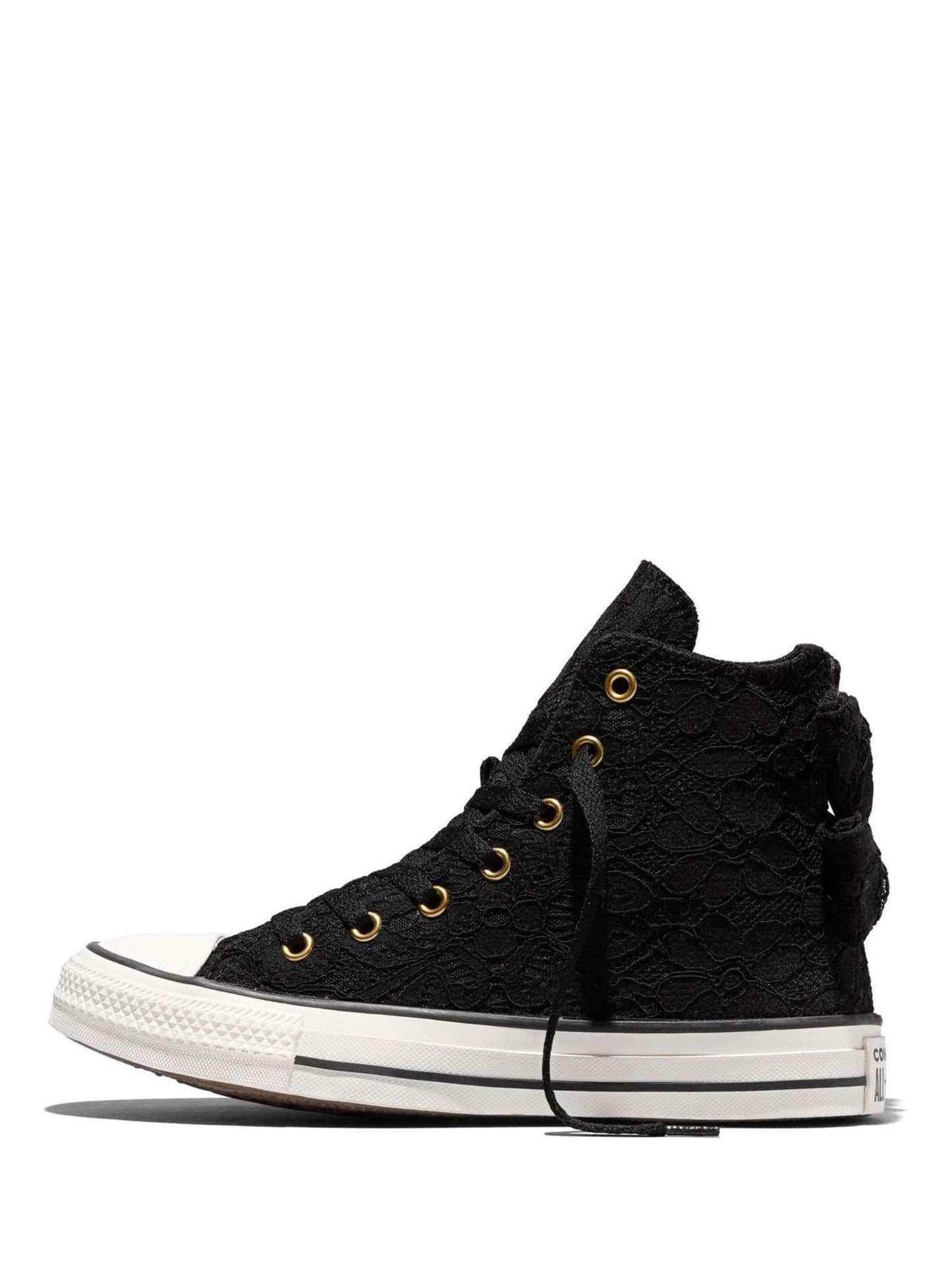 Converse Black Chuck Taylor All Star Bows and Lace High Trainers image 3