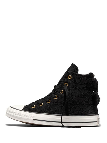 Converse Black Chuck Taylor All Star Bows and Lace High Trainers image 3