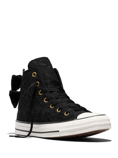 Converse Black Chuck Taylor All Star Bows and Lace High Trainers image 4
