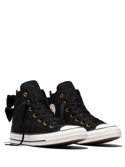 Converse Black Chuck Taylor All Star Bows and Lace High Trainers image 5