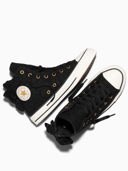Converse Black Chuck Taylor All Star Bows and Lace High Trainers image 6