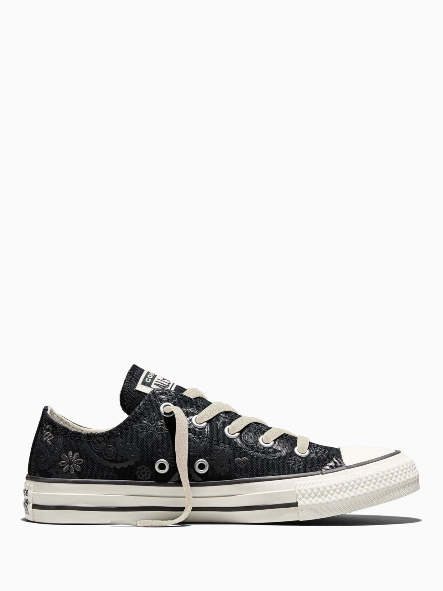Converse Black Chuck Taylor All Star Paisley Low Trainers image 1