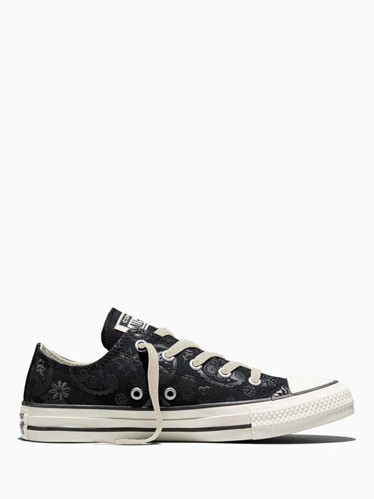 Converse Black Chuck Taylor All Star Paisley Low Trainers image 1