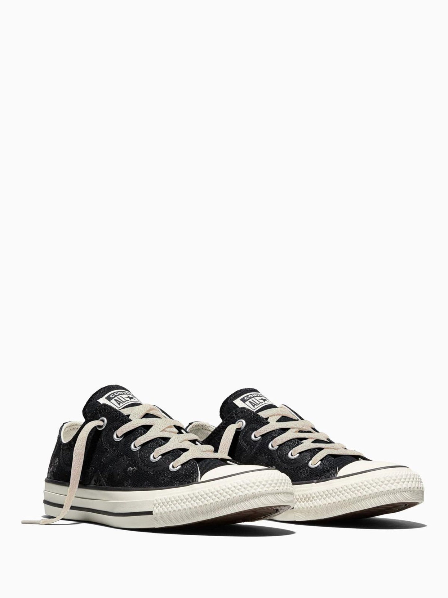 Converse Black Chuck Taylor All Star Paisley Low Trainers image 3