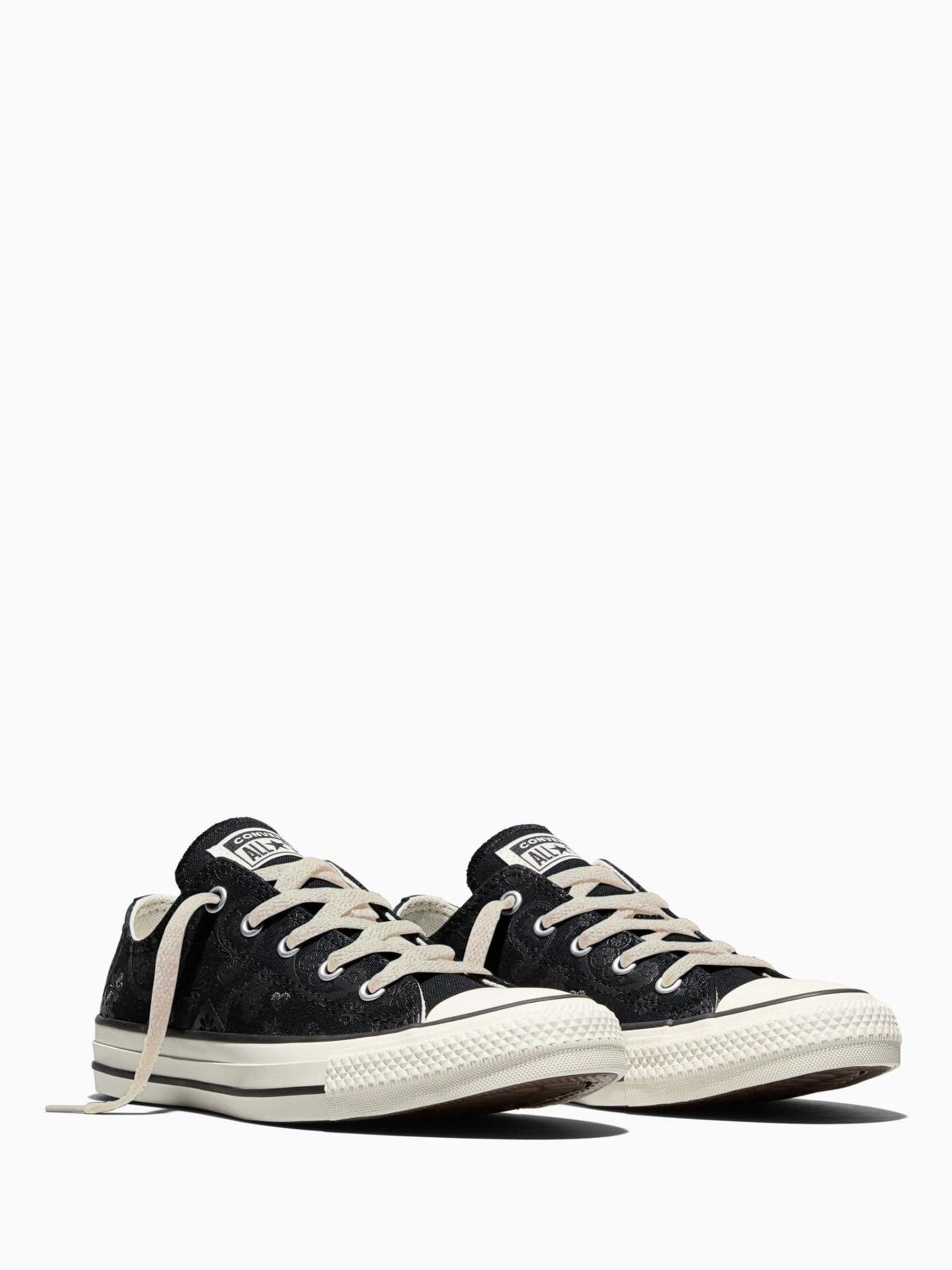 Converse Black Chuck Taylor All Star Paisley Low Trainers image 3