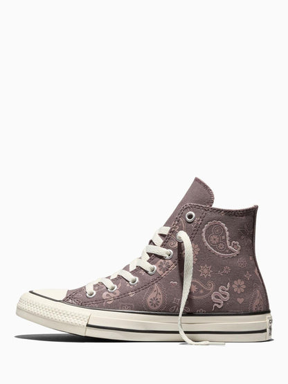 Converse Purple Chuck Taylor All Star Paisley Pop High Trainers image 2