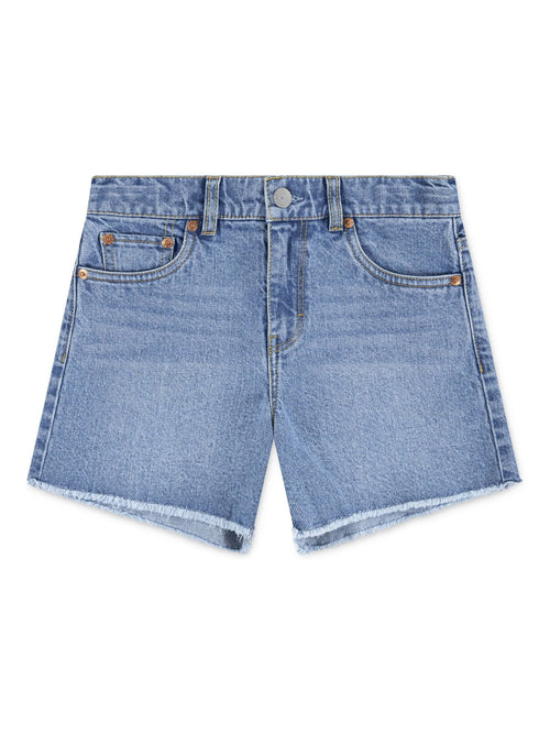 Levi's Dark Blue High Waisted Adjustable Denim Shorts image 1