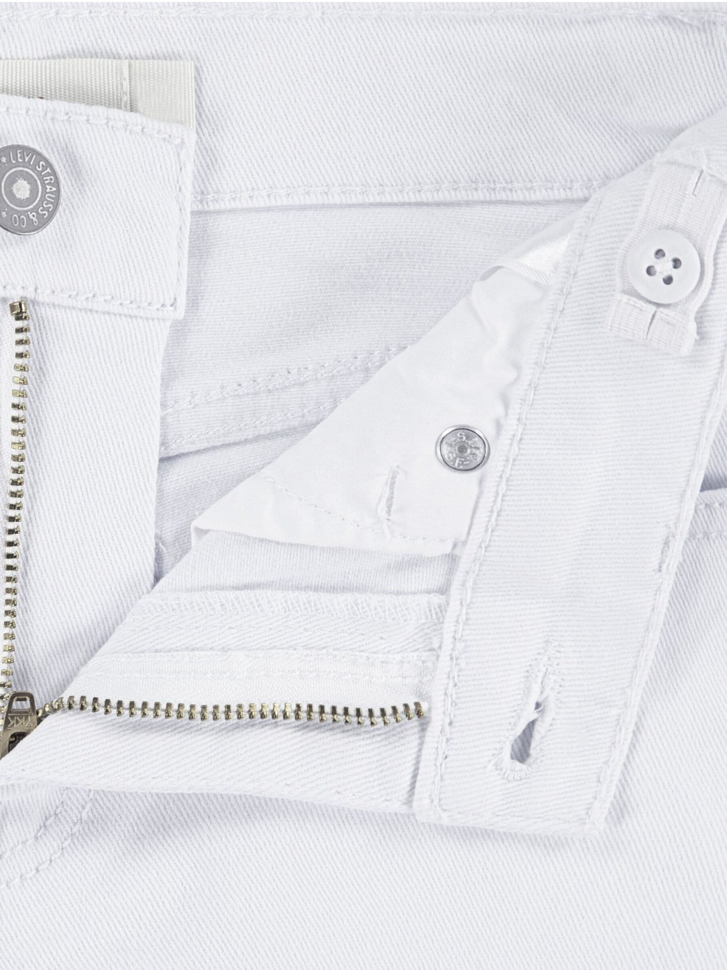 Dsiney Kidz - Levi's White Wide Leg Denim Jeans image 4