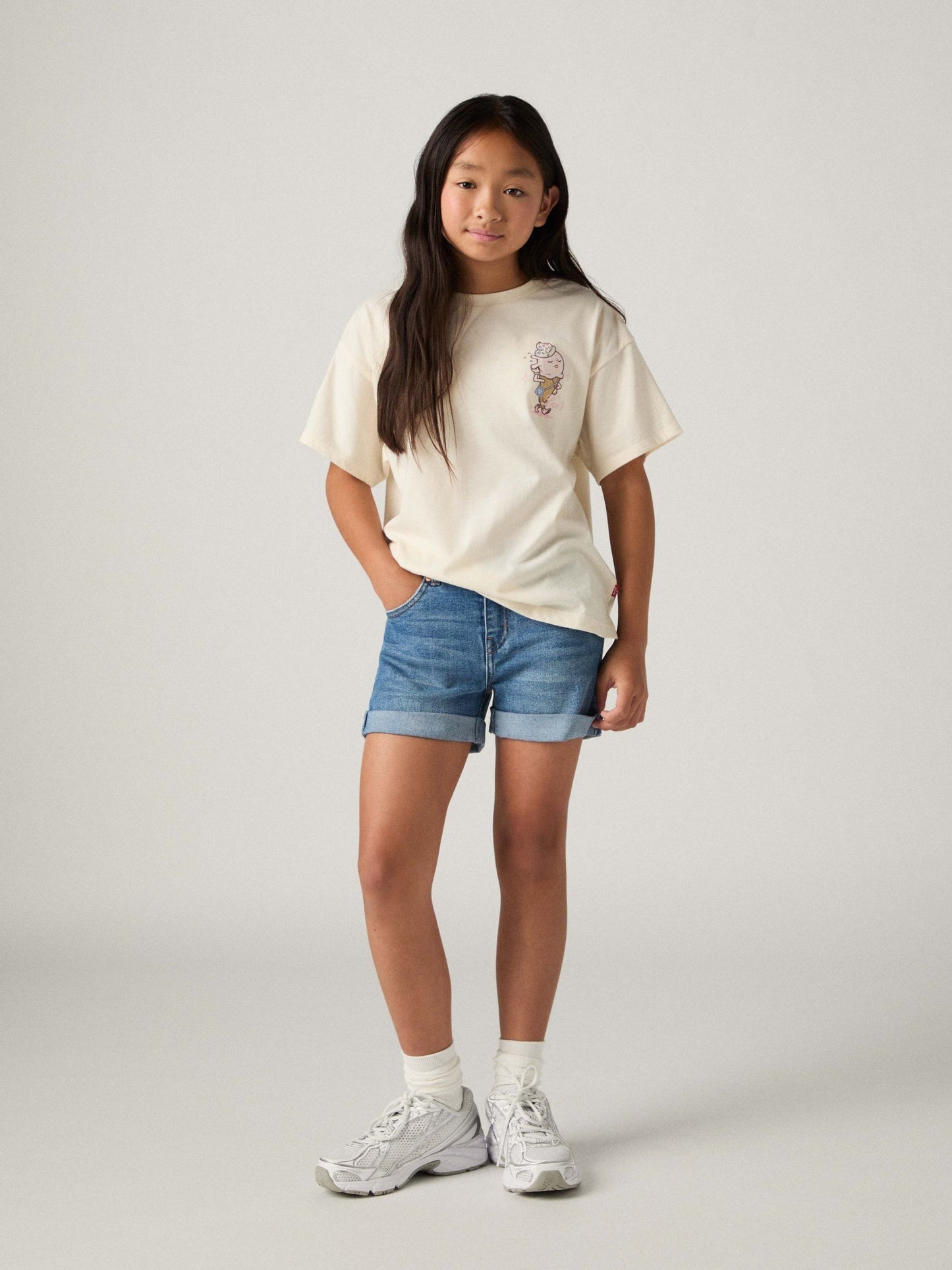 Levi's White Just Chilling Oversized Short Sleeve T-Shirt image 3