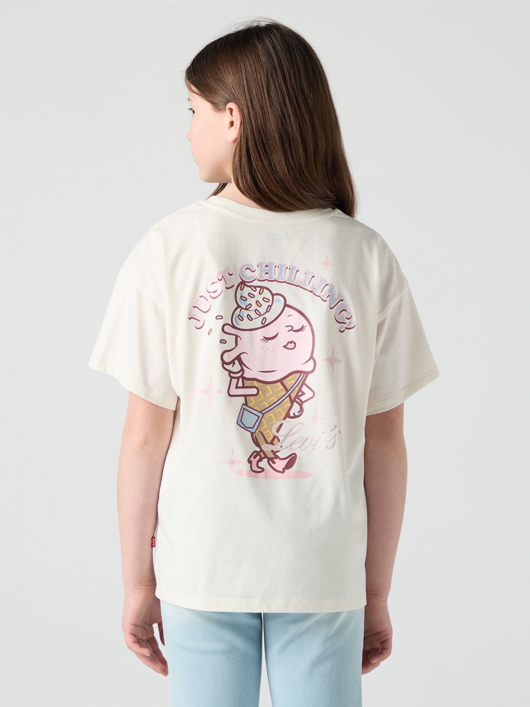 Levi's White Just Chilling Oversized Short Sleeve T-Shirt image 4