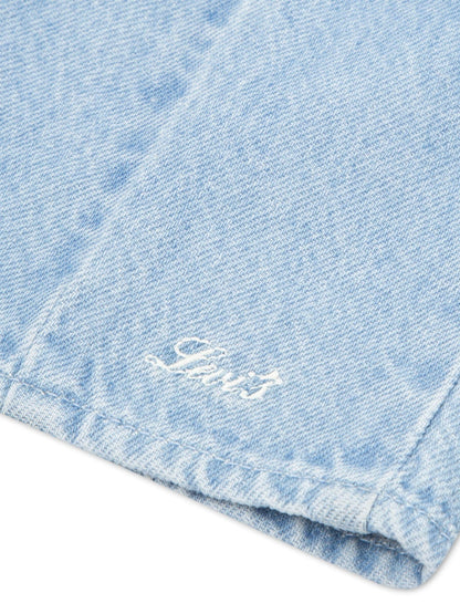 Levi's Blue Godet Strappy Denim Dress image 8