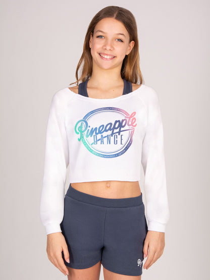 Dsiney Kidz - Pineapple White Ombre Off Shoulder Long Sleeve Top image 1